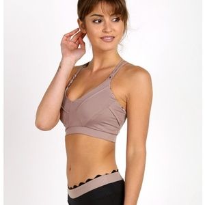 Track & Bliss The Triangle Sports Bra Nude
